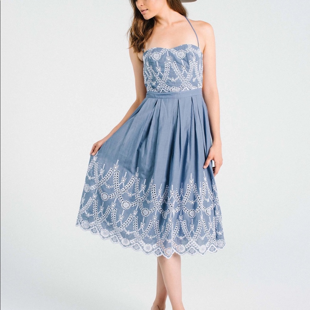 Kendall & Kylie Embroidered Midi Dress